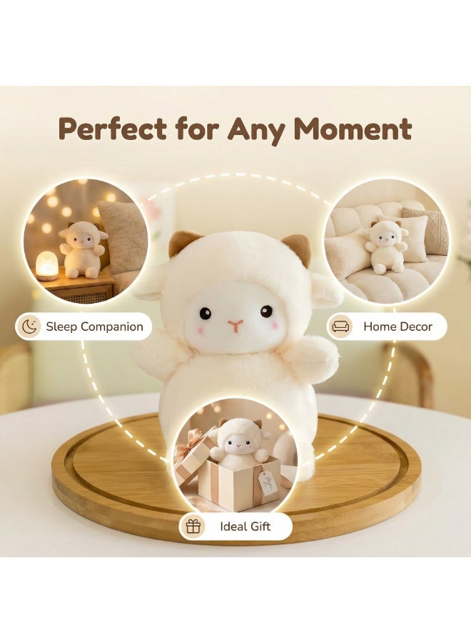 25cm Fluffy Lamb Plush Toy, Kid's Doll - Image 5